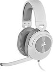 CORSAIR HS55 STEREO Lightweight Wired Gaming Headset – Omni-Directional Microphone – Neodymium Drivers – PC, Mac, Xbox, Nintendo Switch, Mobile – White