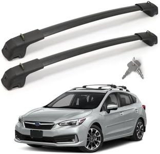 Roof Rack Cross Bars Compatible with Subaru Crosstrek 2018-2023 / Impreza 2017-2023, 300 LBS Anti-Theft Lockable Roof Rack Cross Bars with Folding Hooks, Aluminum Cargo Racks for Kayak, Luggage, Bike