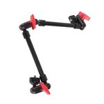 Articulating Arm, 22 Inch Long Articulating Friction Magic Arm 360° Rotation with 1/4 Thread Multi Angle Double Ball Head Magic Arm Camera Mount for LED Light, Microphone, Webcam