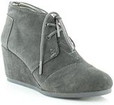 TOMS womens Desert Wedge Desert Wedge Black Size: 6