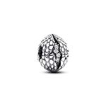 Pandora Project House the dragon egg sterling silver charm with clear cubic zirconia