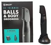 Ballsy B2 Groin & Body Trimmer for Men, Includes 2 Quick Change Heads, Waterproof, Cordless Charging Base for The Ultimate Close Shave