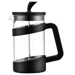 Café Olé Style Cafetière, 350ml 1 Cup Plastic and Glass French Press Coffee Maker, Matt Black VMP-03F