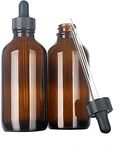 Magic Season Boston Round Glass Bottles (Amber/ 120 ml with Droppers/ 2 Pcs)