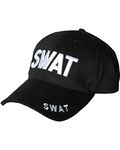 Mens Mlitary Combat Black SWAT FBI Security Army Baseball Cap Hat Sun Visor New (SWAT)