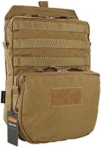 EXCELLENT ELITE SPANKER Tactical MOLLE Hydration Pack for 3L Hydration Water Bladder Molle Vest Accessory(Coyote Brown)