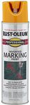 Rust-Oleum 2545838 Professional Inverted Marking Spray Paint, 15 oz, Caution Yellow