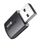 UGREEN Wifi Dongle, AX900 WiFi 6 Adapter USB Wireless Dual Band 5GHz/2.4GHz Network Wifi Adapter for PC/Laptop, Change wired connection into Hotspot,Supports Windows 10/11