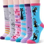 EBMORE Kids Girls Socks Cotton Crew