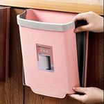 japti Foldable Waste Bins, Hanging Trash Holder Dustbin Kitchen Wall Mount Hanging Garbage Organizer Dustbin for Bathroom Bedroom Office Car, Portable Home & Outdoor Garbage Can(1/multicolour)