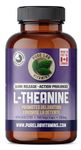 Pure Lab Vitamins - L-Theanine 200mg Capsules - Concerns and Pressure Relief Supplements - Brain Memory Focus Supplement for Adults - Promotes Relaxation and Improves Sleep Quality - 150 Vegi Caps