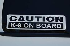 Caution K-9 On Board Sticker Vinyl 