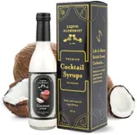 Liquid Alchemist Coconut Syrup for Drinks - Real Ingredients Make our Cream of Coconut Syrup a Perfect Pina Colada Drink Mix - Non-GMO Coconut Flavoring for Drinks - Vegan Coconut Puree Syrup (12 oz)