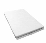 LAURA 95 x 65 x 5CM Thick Travel Cot Mattress - Will Fit Mamas & Papas Classic Travel Cot As Well As Other Makes: Reversible: BRITISH MADE With High Grade Density Foam CMHR28