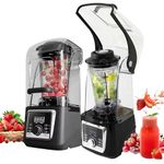 FUMATO 2000W Commercial Blender with Sound Shield | 4L Unbreakable Jar, Pure Copper Motor, 6-Leaf SS Blade, Time Control, LED Display & Pulse Function