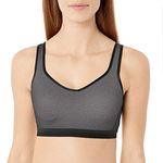 Wacoal Women's Sport Underwire Bra, Grey Heather, 32DD