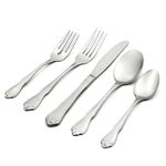 Oneida B552045D True Rose 45 Piece Everyday Flatware Set, Service for 8