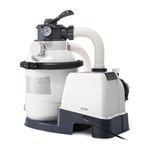 INTEX 1,500 GPH Krystal Clear Sand Filter Pump for Above Ground Pools, Swimming Pool Pump with Automatic Timer - Improved Circulation, Filtration, & Clarity