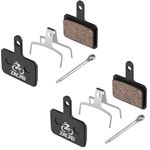 Zacro 2 Pairs Bike Brake Pads, Ceramic Bicycle Disc Brake Pads Fit for Tektro Shimano TRP Deore Br-M575 B01s Mt200 M525 M515 T615 T675 M505 M495 M486 M485, Mountain MTB Ebike Brake Pads Replacement