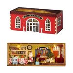 Flever Dollhouse Miniature DIY House Kit Creative Room with Furniture for Romantic Artwork Gift (Bella' s Living Room)