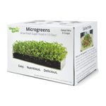 Window Garden Microgreens Growing Kit - Includes Microgreen Seeds, Organic Pea Shoot (3 Pack Refill) - Indoor Microgreen Grow Starter Kit - Pre-Measured Soil, Sprout Crops of Superfood Greens