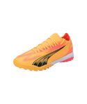 Puma Mens Ultra Match TT Sun Stream-Black-Sunset Glow Football Shoe - 10 UK (10775703)