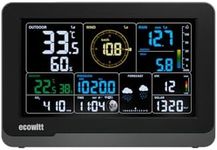 Ecowitt WS3910 Weather Station Display Console, with 7.5'' LCD Large Display, Built-in Indoor Temperature&Humidity&Barometric Pressure and CO₂ Detector Sensor, 433 MHz