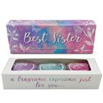 Cello Scent Cup Trio - Best Sister Gift Set - 3X Tealight Scented Candles. High Fragrance Tea Lights Candles. Birthday Gifts for Women, Sister Gifts and Perfect as Pamper Gifts for Women.