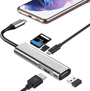 USB C to HDMI Multiport Adapter for iPad Pro 12.9/11, for Samsung DeX,Dex Station Pad for Galaxy S24/S23/S21 FE/Note20/TabS9,USB C HUB with HDMI 4K,USB3.0,USB-C Charging,SD/TF