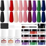 JODSONE 10 Colors Nail Dipping Powd