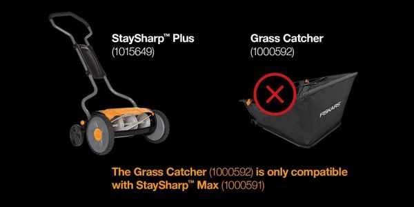 Fiskars StaySharp Plus Reel Mower – 43cm Blade-Free Cylinder Lawnmower