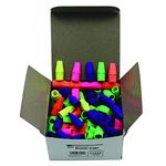 Charles Leonard Wedge Shaped Pencil Eraser Caps, Latex Free, Assorted Colors, 144/Box (71544)