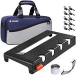 Donner Guitar Effects Pedal Board, Pedalboard Power Supply Set DB-S100 with Convertible Bag Backpack, 60 inch Adhesive Backed Hook-and-Loop and Mounting Device,Small-14.46 inch x 7.51 inch x 2.04 inch