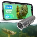 CanFish Fishing CamX Underwater Fishing Camera, HD 1080P &136°Ultra-Wide-Angle,656FT ROV Waterproof/Motion Sensing/Segmented Intelligent Recording/Wireless Charge/App Compatible with iOS and Android