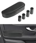 RACOONA Car Armrest,Car Armrest Support Elbow,Car Accessories Adjustable Car Door Arm Support Pad Left Elbow Pad Extender for Elbow Cushion Support,Auto Console Storage Organizer (Black)