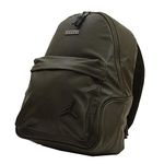 Jordan Nike AIR Jumpman Basketball Olive Green Canvas Large Regal Premium Sports/Travel Backpack/Bag, 16.5"x13"x4"