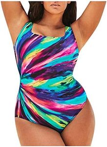 Mommy and Me Swimsuits Plus Size Mom Beachwear Women's Gradient Large Fashion Conservative Stripe Bikini Swimwears Tankinis Set Two Piece Swimsuit