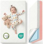 DeerFable Dual Sided Baby Crib Mattress, 5 Inch Thick Soft & Firm Memory Foam Breathable Toddler Mattress, 4 in1 Standard Baby Bed Mattresses with Removable Washable Cover 52x27.6x5 - Pink