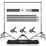 Yesker 8.5X10ft Background Stand Backdrop Support System Kit Photo Video Studio Adjustable Backdrop Stand for Photoshoot Photography Parties Wedding with Carrying Bag