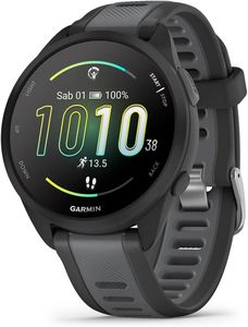 Garmin Forerunner 165 GPS Running Smartwatch 43mm – AMOLED, Black