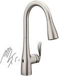 Moen 7594EWSRS Arbor Motionsense Wave Sensor Touchless One-Handle High Arc Pulldown Kitchen Faucet Featuring Reflex, Spot Resist Stainless