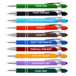 HLPHA Funny Pens, 10Pcs Funny Gifts for Women Men,Swear Word Fun Ballpoint Pens Daily Pen Set, Weekday Vibes Pen Set, Gift for Colleagues, Friends Who Love to Write Diary(10 Pcs)