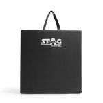 STAG Multi-Purpose Foldable Fitness MAT 180 cm X 60 cm X 30 MM Use as Tumbling mat, Gymnastics mat, Crash pad Thick Foam for Both Men and Women, Black
