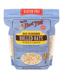 Bob's Red Mill Old Fashion Gluten Free Rolled Oats 907Gm Whole Grain Non - Gmo Healthy Breakfast Cereal