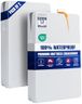 Utopia Bedding Premium Waterproof Mattress Encasement Double Bed (135 x 190 x 30 cm) Pack of 2, Zippered Mattress Protector, Bed Bug and Dust Mite Proof Mattress Cover, White