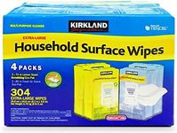 KIRKLAND SIGNATURE Household Surface Wipes Extra Large - Case of 4 Pack, 304 Wet Wipes