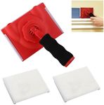 DIQQHI Multi-Functional Trim Paint Edger Set with Guide Wheels and Rotatable Handle, Including Two Replacement Pads, Easily Trim Wall Corners and Hard-to-Reach Areas