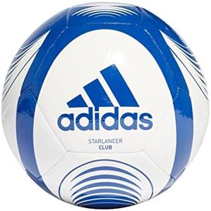 Adidas Unisex's STARLANCER CLB Soccer Ball, White/Team Royal Blue, 4