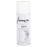 Spray to Plastic Paint Professional Finish Smooth Durable Spray Paint 400ml Gloss (White)