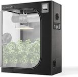 AC Infinity CLOUDLAB 642 Advance Grow Tent, 48”x24”x72” Thickest 1 in. Poles, Highest Density 2000D Diamond Mylar Canvas, 4x2 for Hydroponics Indoor Growing